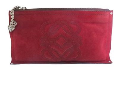 Vintage Anagram Pouch, front view